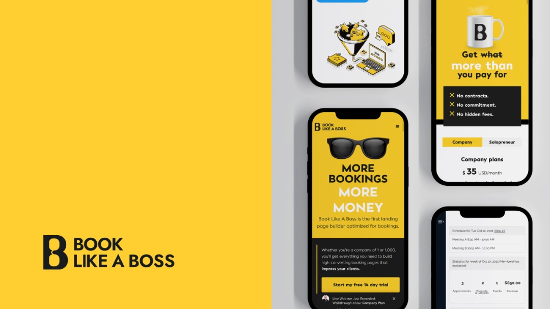 screenshot of Book Like A Boss